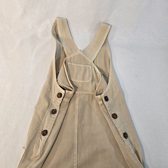 USA Vintage PICCALINO PETITES Modest TAN Floral-Aztec Long Overall Dress Size10P - Picture 6 of 16